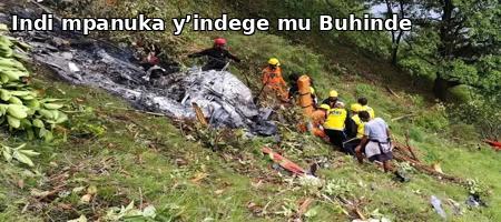 Indi mpanuka y’Indege mu Buhinde yishe abantu 7! Ni iki kiri kubitera?