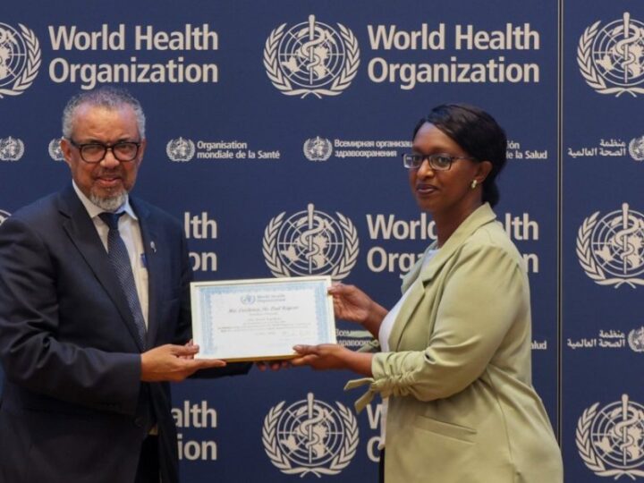 OMS yahaye Perezida Kagame igihembo cyo kurwanya ibyorezo